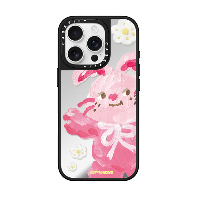 Slowcoaster x CASETiFY iPhone 16 Pro ケース Animal,Cartoon Silver on Black ミラーケース MagSafe対応 SLOWCOASTER Hi Buddy Phone Case Back to School Slowcoaster x CASETiFY iPhone 16 Pro ケース Animal,Cartoon Silver on Black ミラーケース MagSafe対応 SLOWCOASTER Hi Buddy Phone Case Back to School