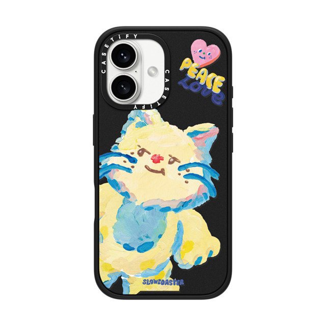 Slowcoaster x CASETiFY iPhone 16 Case Cat,Animal Matte Black Impact Case MagSafe Compatible SLOWCOASTER Lunzy Mother's Day Slowcoaster x CASETiFY iPhone 16 Case Cat,Animal Matte Black Impact Case MagSafe Compatible SLOWCOASTER Lunzy Mother's Day