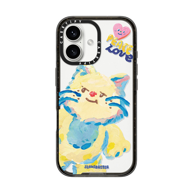 Slowcoaster x CASETiFY iPhone 16 ケース Cat,Animal ブラック インパクトケース SLOWCOASTER Lunzy Father's Day Slowcoaster x CASETiFY iPhone 16 ケース Cat,Animal ブラック インパクトケース SLOWCOASTER Lunzy Father's Day