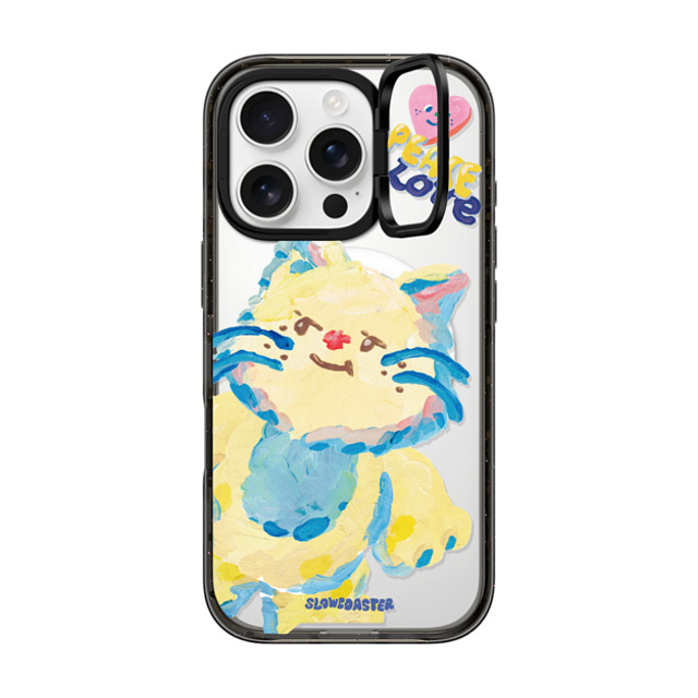 Slowcoaster x CASETiFY iPhone 16 Pro ケース Cat,Animal ブラック インパクトリングスタンドケース MagSafe対応 SLOWCOASTER Lunzy Mother's Day Slowcoaster x CASETiFY iPhone 16 Pro ケース Cat,Animal ブラック インパクトリングスタンドケース MagSafe対応 SLOWCOASTER Lunzy Mother's Day