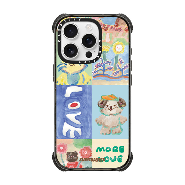 Slowcoaster x CASETiFY iPhone 16 Pro Case Black ウルトラ インパクトケース MagSafe 対応 SLOWCOASTER Love SLCO Slowcoaster x CASETiFY iPhone 16 Pro Case Black ウルトラ インパクトケース MagSafe 対応 SLOWCOASTER Love SLCO