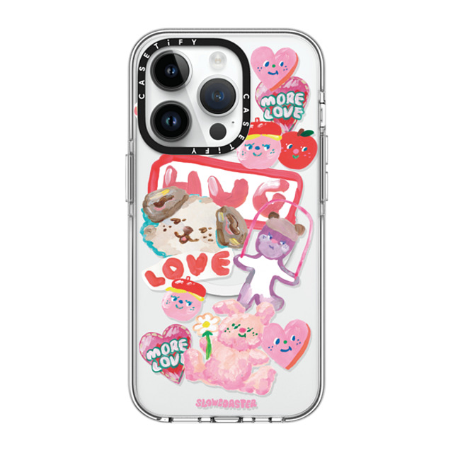 Slowcoaster x CASETiFY iPhone 14 Pro ケース クリア クリア ケース MagSafe対応 SLOWCOASTER Sticker