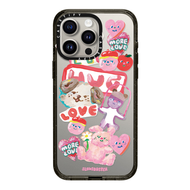 Slowcoaster x CASETiFY iPhone 15 Pro Max ケース ブラック インパクトケース SLOWCOASTER Sticker