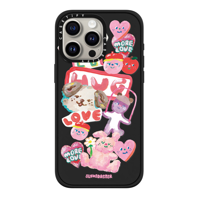 Slowcoaster x CASETiFY iPhone 15 Pro Max ケース マットブラック インパクトケース MagSafe対応 SLOWCOASTER Sticker