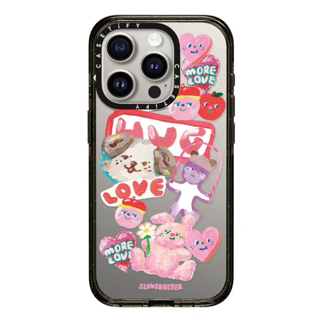 Slowcoaster x CASETiFY iPhone 15 Pro ケース ブラック インパクトケース SLOWCOASTER Sticker