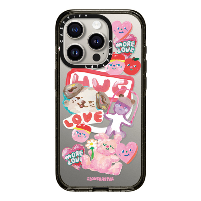 Slowcoaster x CASETiFY iPhone 15 Pro ケース ブラック インパクトケース MagSafe対応 SLOWCOASTER Sticker