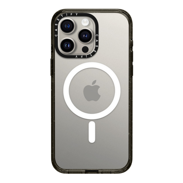 CASETiFY iPhone 15 Pro Max ケース ブラック インパクトケース MagSafe対応 Custom Case