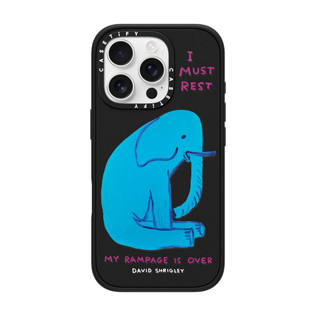 davidshrigley x CASETiFY iPhone 16 Pro ケース Animal,Quote マットブラック インパクトケース MagSafe対応 MY RAMPAGE IS OVER Phone Case Back to School davidshrigley x CASETiFY iPhone 16 Pro ケース Animal,Quote マットブラック インパクトケース MagSafe対応 MY RAMPAGE IS OVER Phone Case Back to School