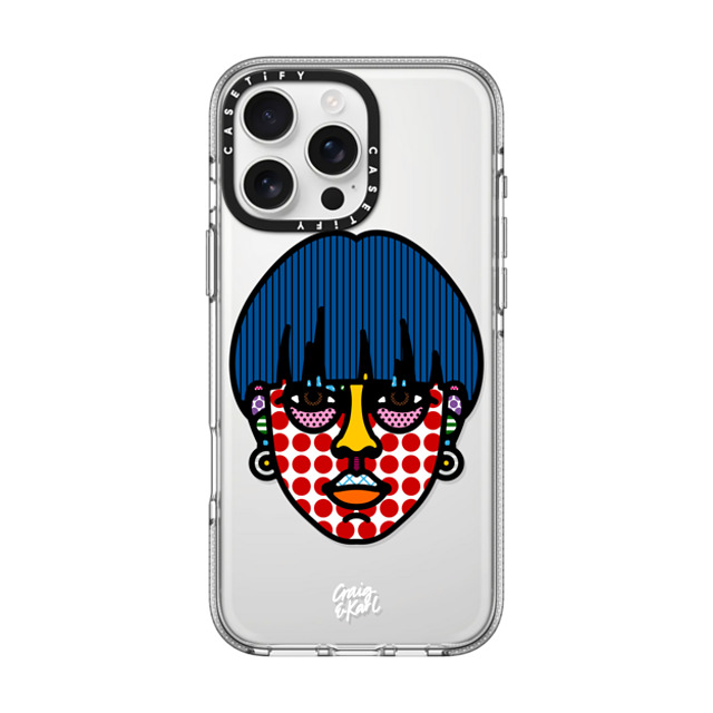 Craig & Karl x CASETiFY iPhone 16 Pro Max ケース Cartoon,Pop Art クリア クリア ケース MagSafe対応 Girl by Craig & Karl Father's Day Craig & Karl x CASETiFY iPhone 16 Pro Max ケース Cartoon,Pop Art クリア クリア ケース MagSafe対応 Girl by Craig & Karl Father's Day