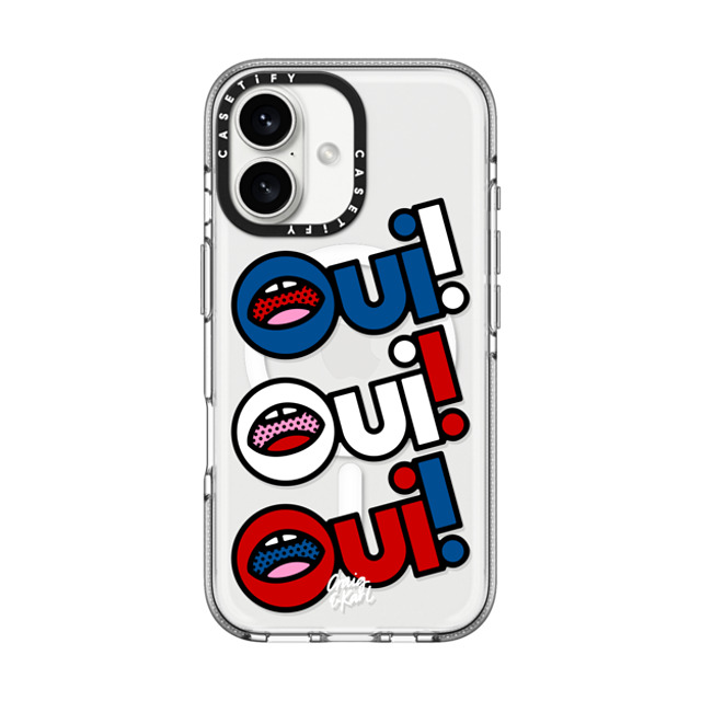 Craig & Karl x CASETiFY iPhone 16 Case Cartoon,Pop Art クリア クリア ケース MagSafe対応 Oui! by Craig & Karl Back to School Craig & Karl x CASETiFY iPhone 16 Case Cartoon,Pop Art クリア クリア ケース MagSafe対応 Oui! by Craig & Karl Back to School