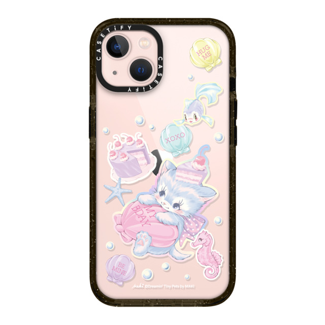 Dreamin Tiny Pets by MAKI x CASETiFY iPhone 13 ケース ブラック インパクトケース Birthday Lagoon