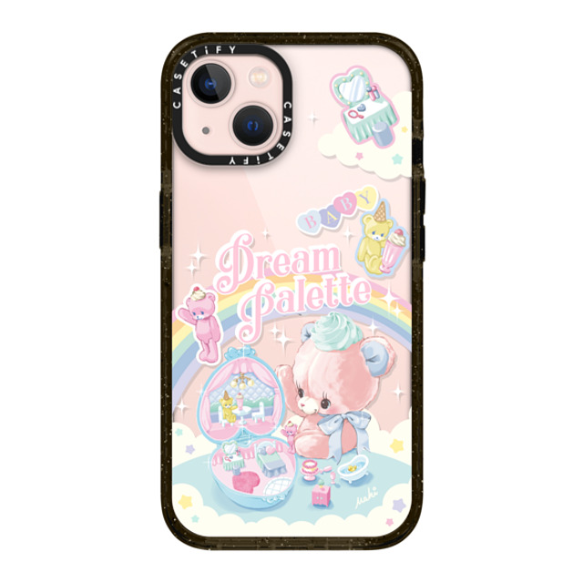 Dreamin Tiny Pets by MAKI x CASETiFY iPhone 13 ケース ブラック インパクトケース Dream Palette