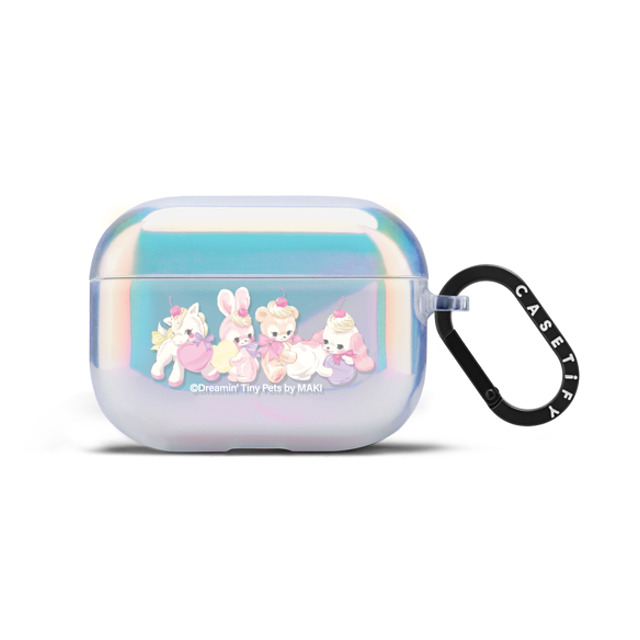 Dreamin Tiny Pets by MAKI x CASETiFY AirPods Pro(第1世代) オーロラ (レインボー) コンパクト ケース Fancy Floats Dreamin Tiny Pets by MAKI x CASETiFY AirPods Pro(第1世代) オーロラ (レインボー) コンパクト ケース Fancy Floats