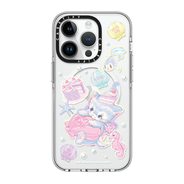 Dreamin Tiny Pets by MAKI x CASETiFY iPhone 14 Pro Case Clear Clear Case MagSafe Compatible Birthday Lagoon Dreamin Tiny Pets by MAKI x CASETiFY iPhone 14 Pro Case Clear Clear Case MagSafe Compatible Birthday Lagoon
