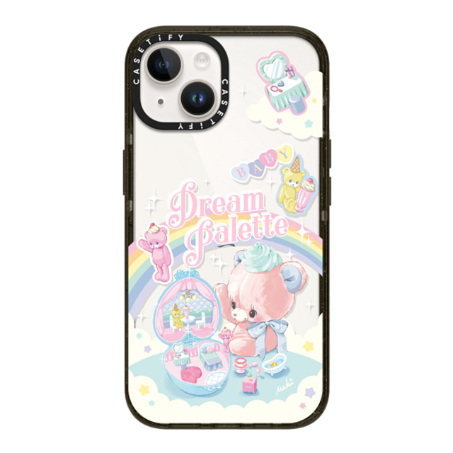 Dreamin Tiny Pets by MAKI x CASETiFY iPhone 14 ケース ブラック インパクトケース Dream Palette