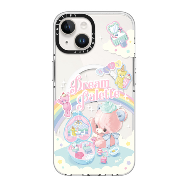 Dreamin Tiny Pets by MAKI x CASETiFY iPhone 14 ケース クリア クリア ケース MagSafe対応 Dream Palette