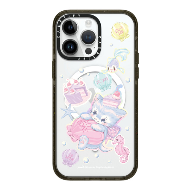 Dreamin Tiny Pets by MAKI x CASETiFY iPhone 14 Pro Max ケース ブラック インパクトケース MagSafe対応 Birthday Lagoon