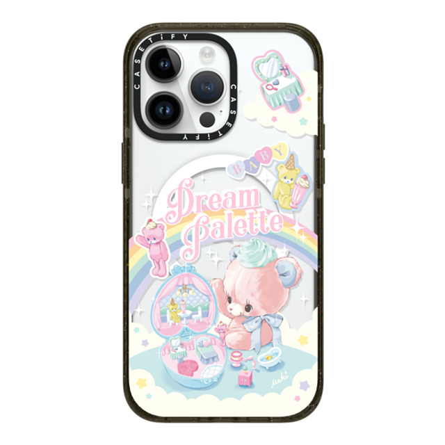 Dreamin Tiny Pets by MAKI x CASETiFY iPhone 14 Pro Max ケース ブラック インパクトケース MagSafe対応 Dream Palette