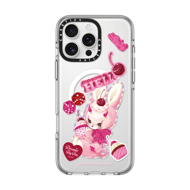 Dreamin Tiny Pets by MAKI x CASETiFY iPhone 16 Pro Max Case Cherry,Cartoon Clear Clear Case MagSafe Compatible Cupcake Devil Mother's Day Dreamin Tiny Pets by MAKI x CASETiFY iPhone 16 Pro Max Case Cherry,Cartoon Clear Clear Case MagSafe Compatible Cupcake Devil Mother's Day