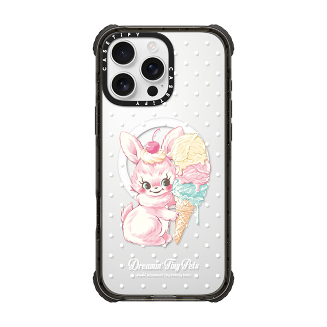 Dreamin Tiny Pets by MAKI x CASETiFY iPhone 16 Pro Max Case Cartoon,Dessert Black ウルトラ インパクトケース MagSafe 対応 YUMMY,BUNNY Father's Day Dreamin Tiny Pets by MAKI x CASETiFY iPhone 16 Pro Max Case Cartoon,Dessert Black ウルトラ インパクトケース MagSafe 対応 YUMMY,BUNNY Father's Day