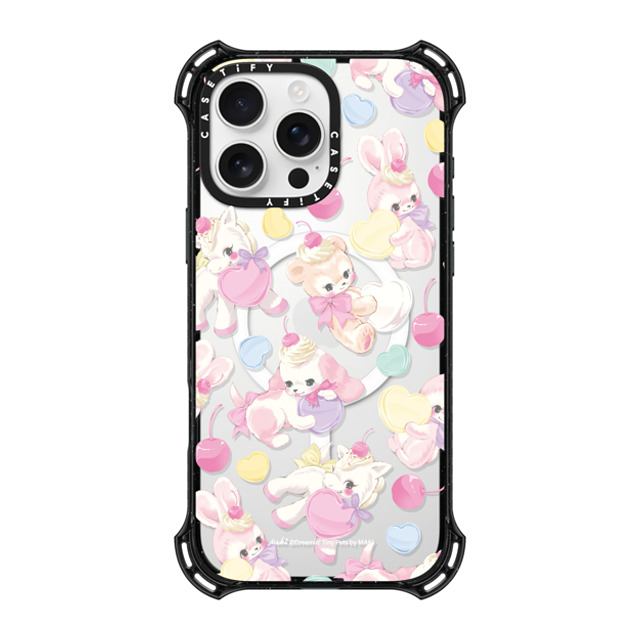 Dreamin Tiny Pets by MAKI x CASETiFY iPhone 16 Pro Max ケース ブラック バウンスケース Fancy Floats