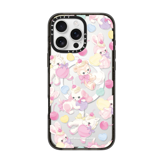 Dreamin Tiny Pets by MAKI x CASETiFY iPhone 16 Pro Max ケース ブラック インパクトケース MagSafe対応 Fancy Floats