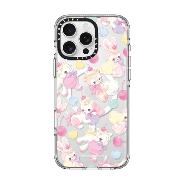 Dreamin Tiny Pets by MAKI x CASETiFY iPhone 16 Pro Max ケース クリア クリア ケース MagSafe対応 Fancy Floats