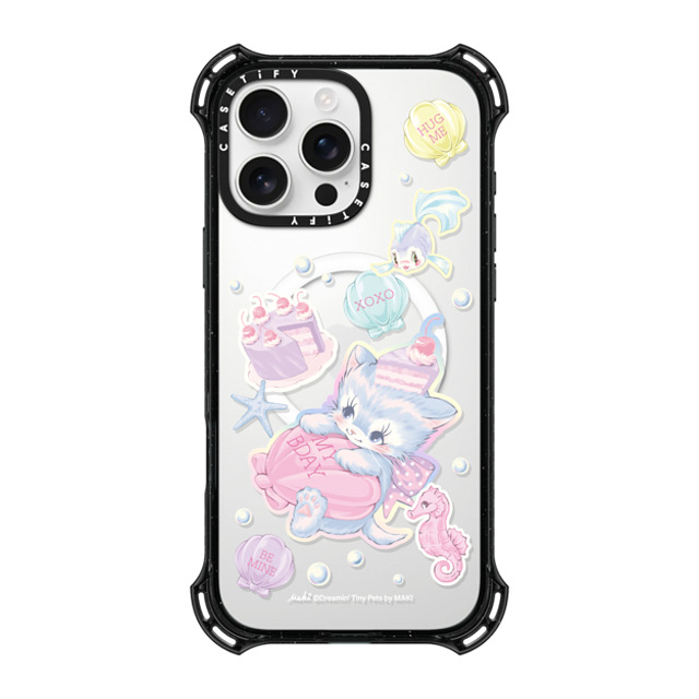 Dreamin Tiny Pets by MAKI x CASETiFY iPhone 16 Pro Max ケース ブラック バウンスケース Birthday Lagoon