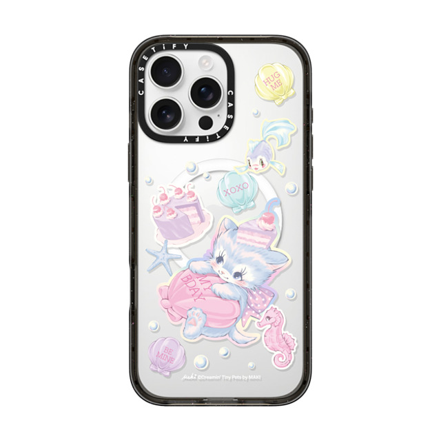 Dreamin Tiny Pets by MAKI x CASETiFY iPhone 16 Pro Max ケース ブラック インパクトケース MagSafe対応 Birthday Lagoon