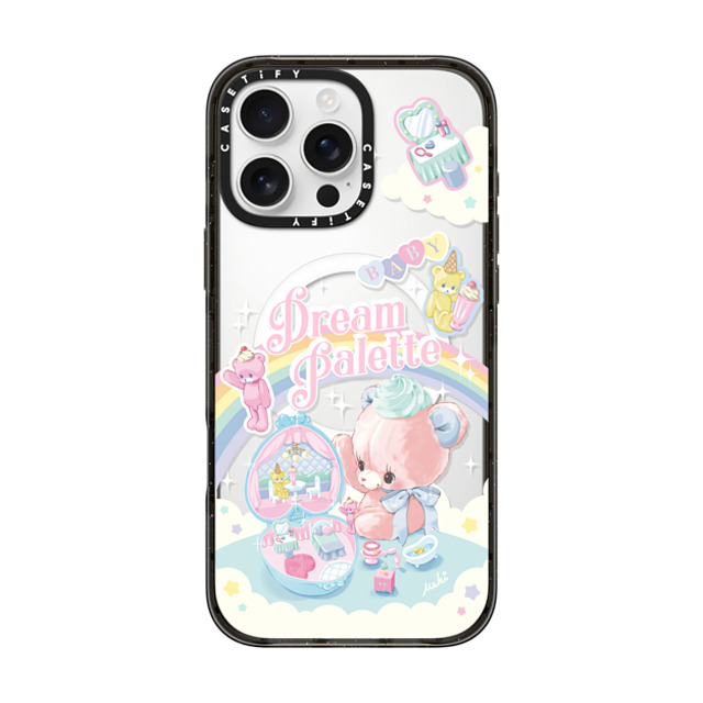 Dreamin Tiny Pets by MAKI x CASETiFY iPhone 16 Pro Max ケース ブラック インパクトケース MagSafe対応 Dream Palette