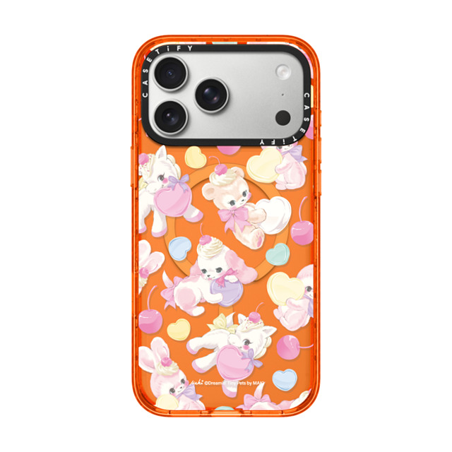 Dreamin Tiny Pets by MAKI x CASETiFY iPhone 17 Pro Max Case Cartoon,Pastel IW Impact Case MagSafe Compatible Fancy Floats