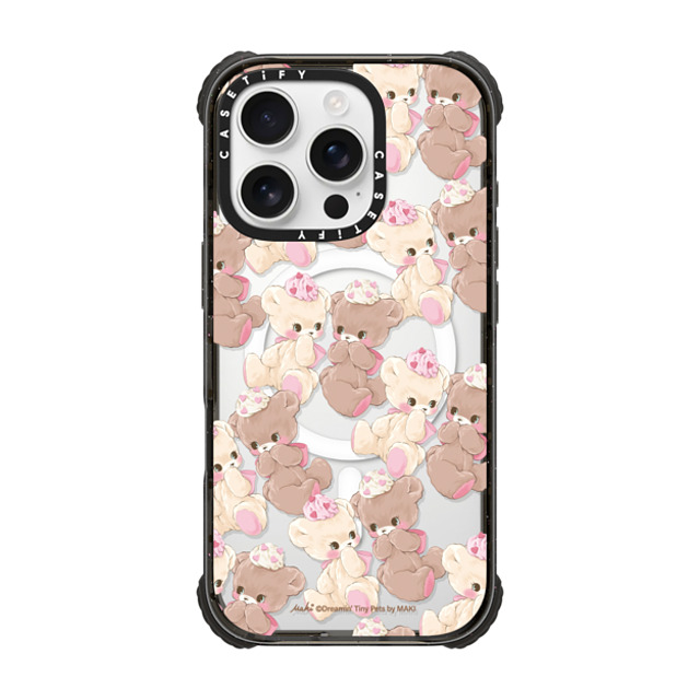 Dreamin Tiny Pets by MAKI x CASETiFY iPhone 16 Pro Case Black ウルトラ インパクトケース MagSafe 対応 Vanilla & Cocoa Dreamin Tiny Pets by MAKI x CASETiFY iPhone 16 Pro Case Black ウルトラ インパクトケース MagSafe 対応 Vanilla & Cocoa