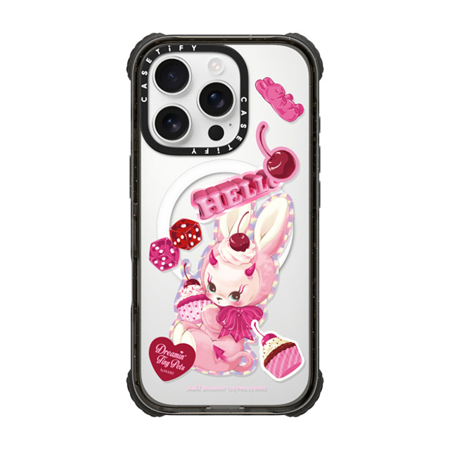 Dreamin Tiny Pets by MAKI x CASETiFY iPhone 16 Pro ケース Cherry,Cartoon ブラック ウルトラ インパクトケース MagSafe 対応 Cupcake Devil Father's Day Dreamin Tiny Pets by MAKI x CASETiFY iPhone 16 Pro ケース Cherry,Cartoon ブラック ウルトラ インパクトケース MagSafe 対応 Cupcake Devil Father's Day