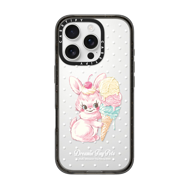 Dreamin Tiny Pets by MAKI x CASETiFY iPhone 16 Pro Case Cartoon,Dessert Black Impact Case YUMMY,BUNNY Father's Day Dreamin Tiny Pets by MAKI x CASETiFY iPhone 16 Pro Case Cartoon,Dessert Black Impact Case YUMMY,BUNNY Father's Day