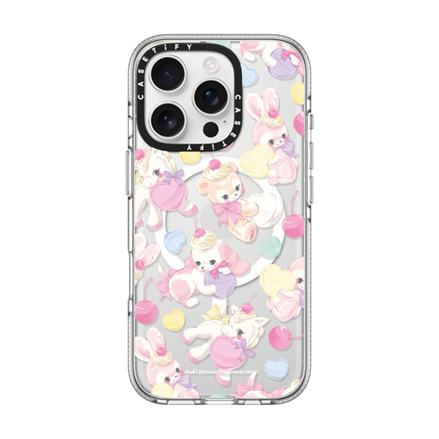 Dreamin Tiny Pets by MAKI x CASETiFY iPhone 16 Pro ケース クリア クリア ケース MagSafe対応 Fancy Floats