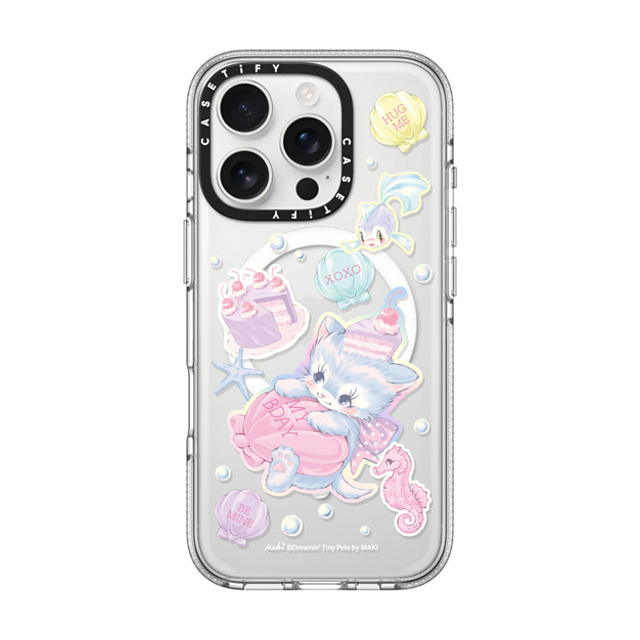 Dreamin Tiny Pets by MAKI x CASETiFY iPhone 16 Pro ケース クリア クリア ケース MagSafe対応 Birthday Lagoon