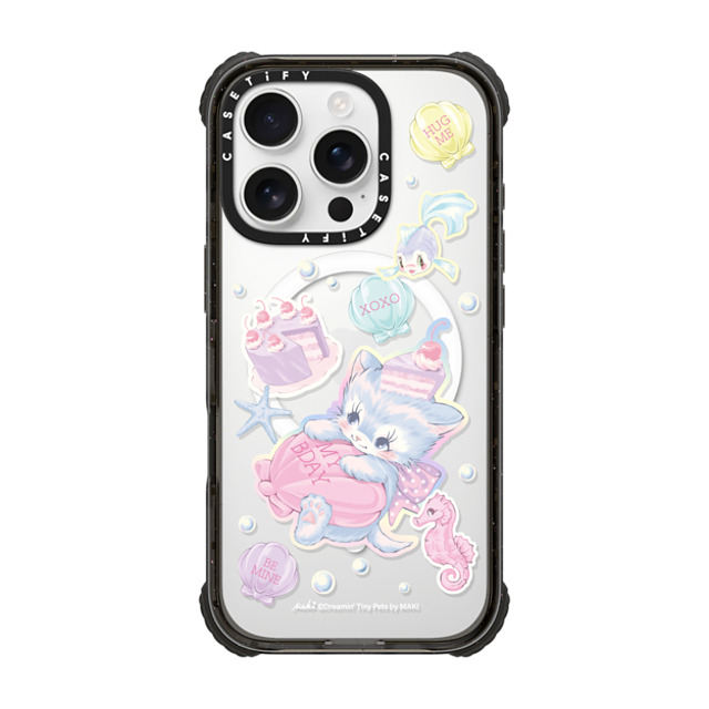 Dreamin Tiny Pets by MAKI x CASETiFY iPhone 16 Pro Case Black ウルトラ インパクトケース MagSafe 対応 Birthday Lagoon Dreamin Tiny Pets by MAKI x CASETiFY iPhone 16 Pro Case Black ウルトラ インパクトケース MagSafe 対応 Birthday Lagoon