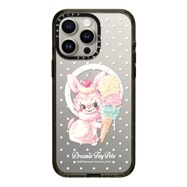 Dreamin Tiny Pets by MAKI x CASETiFY iPhone 15 Pro Max Case Cartoon,Dessert Black Impact Case MagSafe Compatible YUMMY,BUNNY Back to School Dreamin Tiny Pets by MAKI x CASETiFY iPhone 15 Pro Max Case Cartoon,Dessert Black Impact Case MagSafe Compatible YUMMY,BUNNY Back to School
