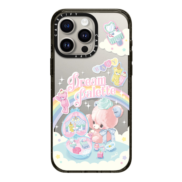 Dreamin Tiny Pets by MAKI x CASETiFY iPhone 15 Pro Max ケース ブラック インパクトケース Dream Palette