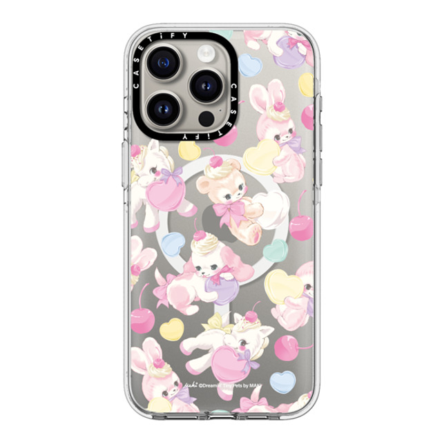 Dreamin Tiny Pets by MAKI x CASETiFY iPhone 15 Pro Max ケース クリア クリア ケース MagSafe対応 Fancy Floats