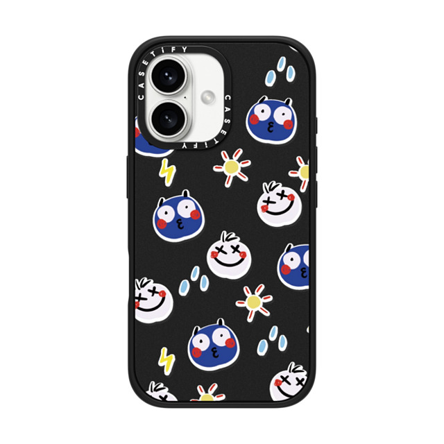 KuoYuanYuan x CASETiFY iPhone 16 ケース マットブラック インパクトケース MagSafe対応 You Have Our Supports.