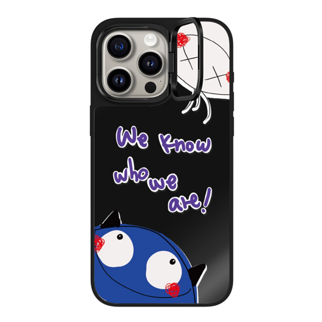 CASETiFY iPhone 15 Pro Max ケース Black on Black ミラー リングスタンドケース MagSafe対応 We Know Who We Are! yuanyuan kuo Father's Day CASETiFY iPhone 15 Pro Max ケース Black on Black ミラー リングスタンドケース MagSafe対応 We Know Who We Are! yuanyuan kuo Father's Day