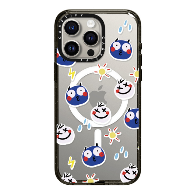 KuoYuanYuan x CASETiFY iPhone 15 Pro Max ケース ブラック インパクトケース MagSafe対応 You Have Our Supports.