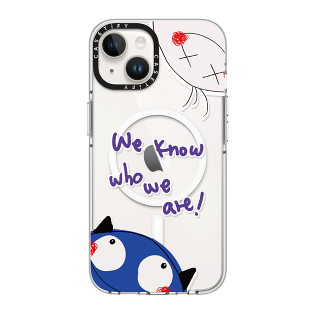 CASETiFY iPhone 14 Case Clear Clear Case MagSafe Compatible We Know Who We Are! yuanyuan kuo CASETiFY iPhone 14 Case Clear Clear Case MagSafe Compatible We Know Who We Are! yuanyuan kuo