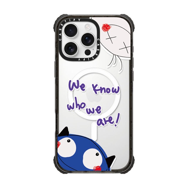 CASETiFY iPhone 16 Pro Max Case Black ウルトラ インパクトケース MagSafe 対応 We Know Who We Are! yuanyuan kuo CASETiFY iPhone 16 Pro Max Case Black ウルトラ インパクトケース MagSafe 対応 We Know Who We Are! yuanyuan kuo