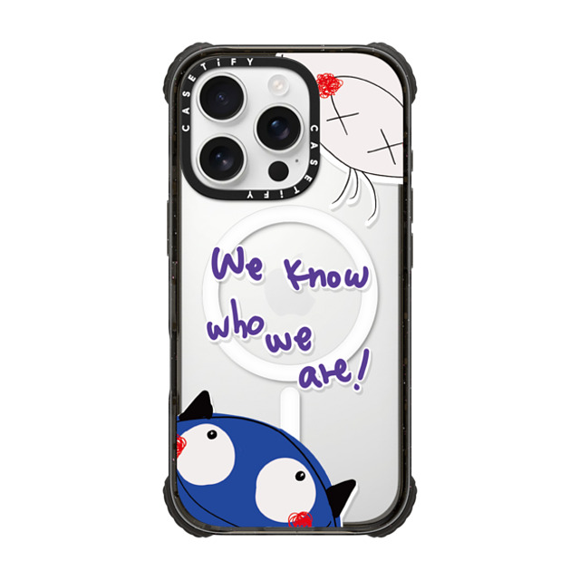 CASETiFY iPhone 16 Pro Case Black ウルトラ インパクトケース MagSafe 対応 We Know Who We Are! yuanyuan kuo CASETiFY iPhone 16 Pro Case Black ウルトラ インパクトケース MagSafe 対応 We Know Who We Are! yuanyuan kuo