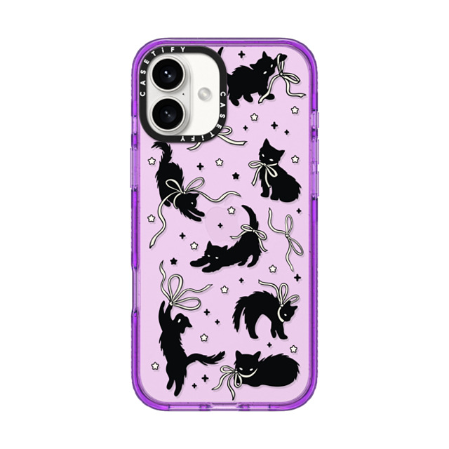 CASETiFY iPhone 16 Plus �P�[�X �p�[�v�� �C���p�N�g�P�[�X Cat,Animal Animal,Cat Black Cat