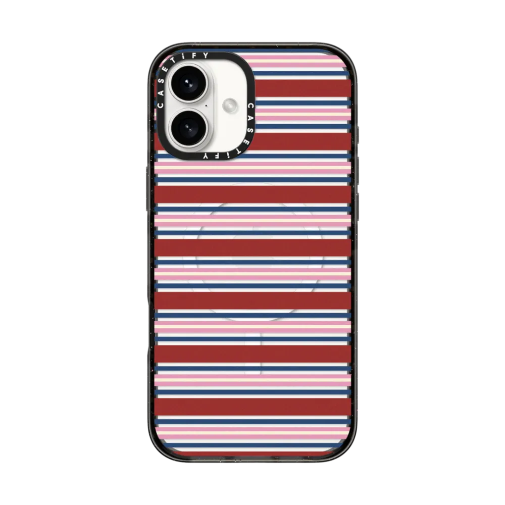 Impact iPhone 17 Pro Max Case MagSafe Compatible - Red Blue Stripe