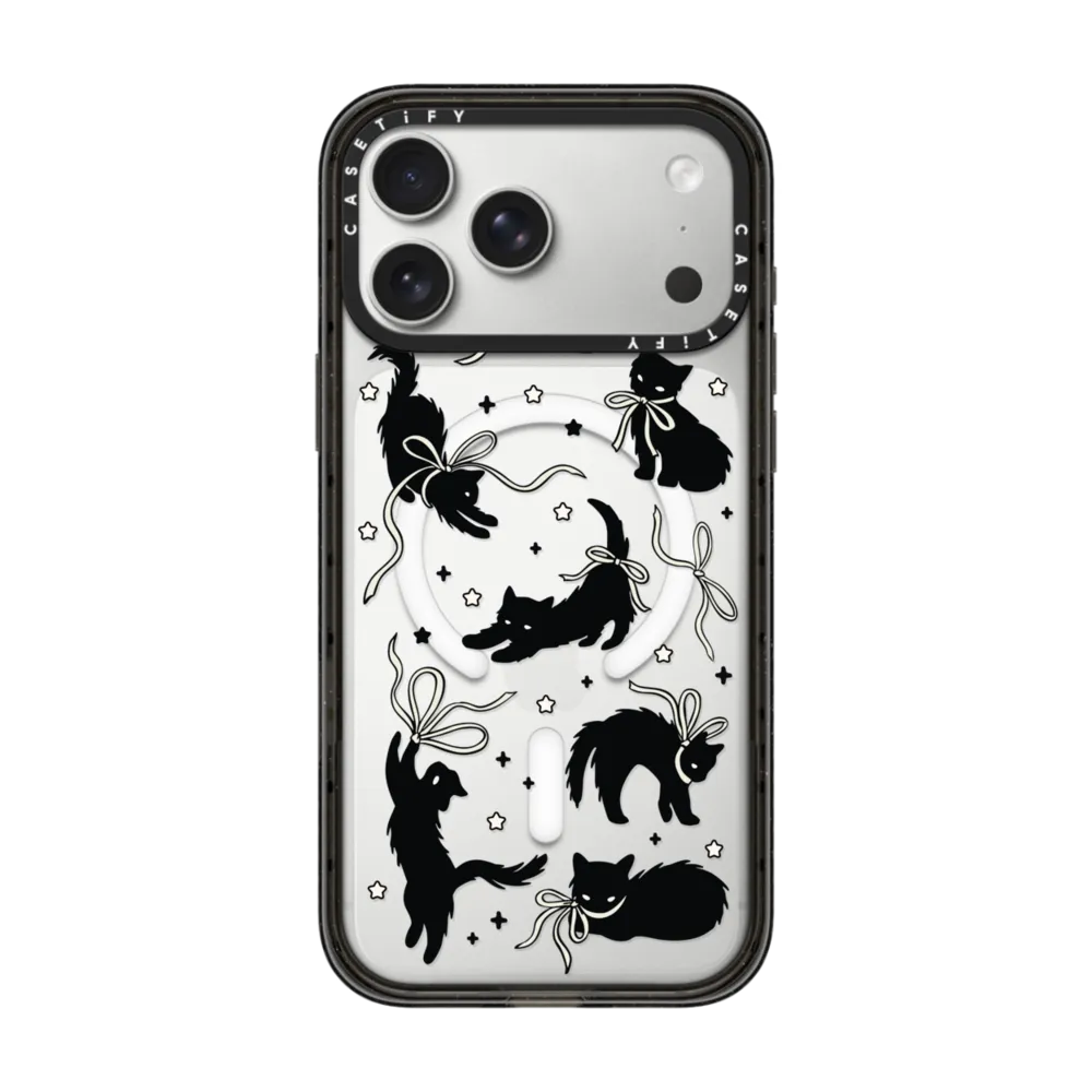 Impact iPhone 17 Pro Max Case MagSafe Compatible - Black Cat