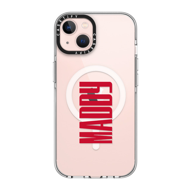 CASETiFY iPhone 13 ケース クリア クリア ケース MagSafe対応 Custom Case - Maddy